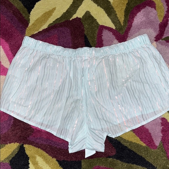 Light Blue Shine Striped Pajama Set - Picture 6 of 6